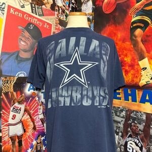 Vintage 90s Dallas Cowboys Thrashed NFL Football Tee Sz XL